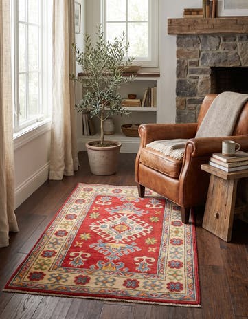 2' 9 x 4' 1 Hand Knotted Kazak Rug
