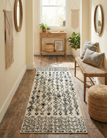 Ivory Morocco Runner Rug