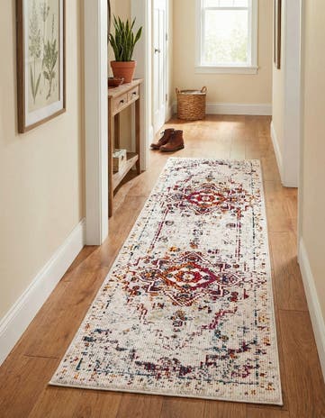 Beige Amulet Runner Rug