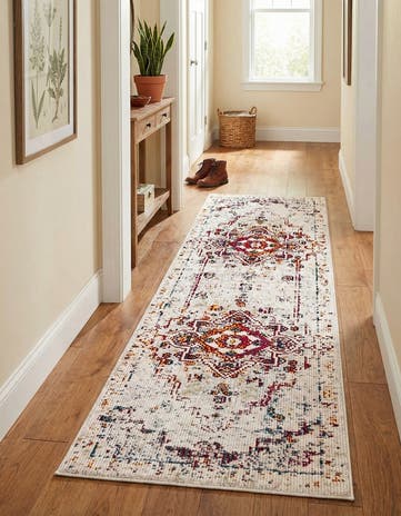 Beige Amulet Runner Rug