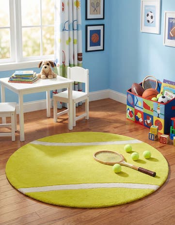 4' 1 x 4' 1 Playtime Kids Wool Freeform Rug