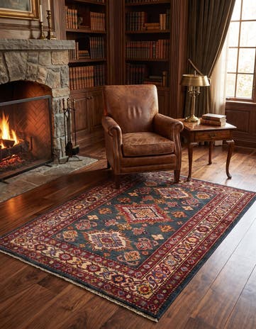 2' 11 x 4' 2 Hand Knotted Kazak Rug
