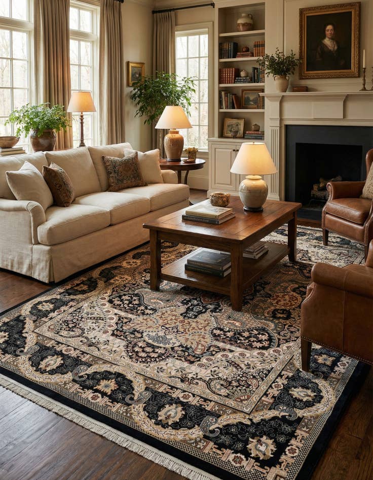 Detail image of 7' 10 x 11' Nain Design Rug