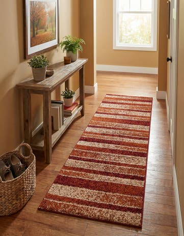 Rust Red Equinox Runner Rug