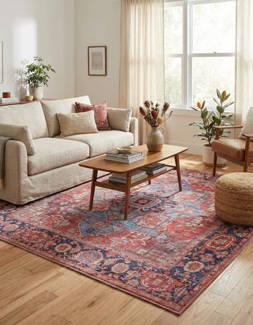 7' 10 x 7' 10 Washable Maahru Square Rug