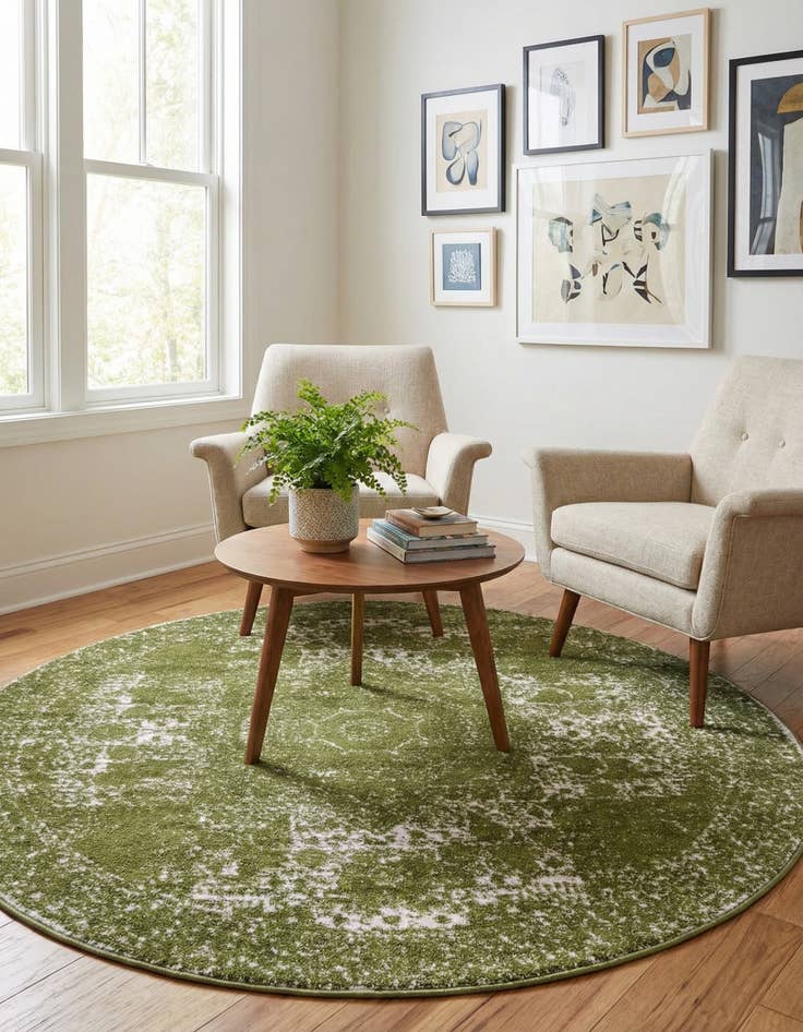 Detail image of 5' 3 x 5' 3 Dover Round Rug