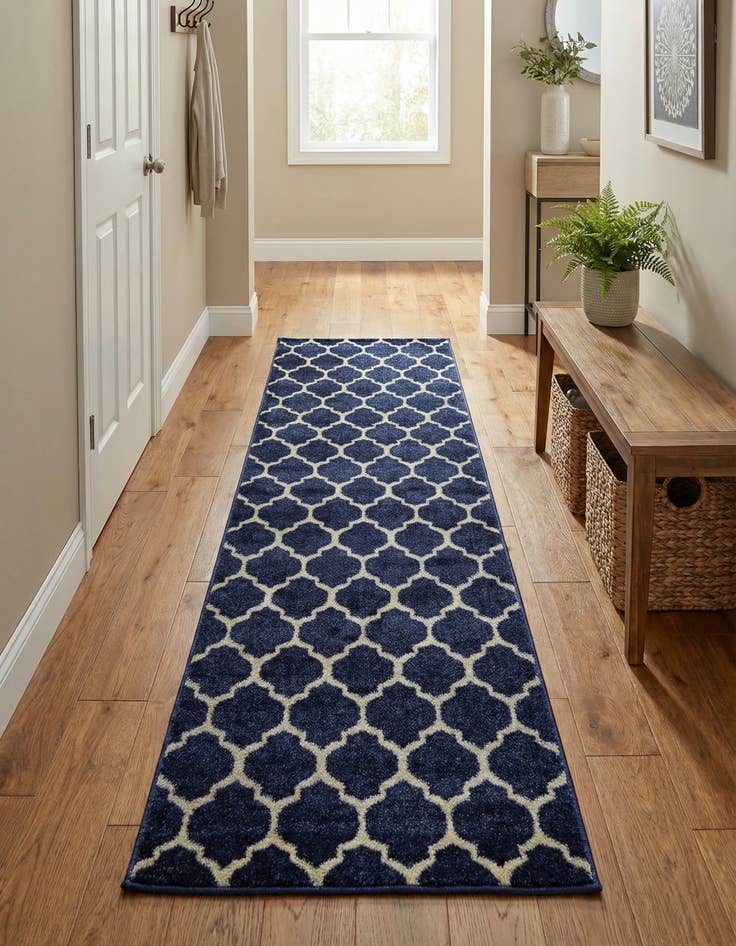 Detail image of 2' x 6' Lattice Runner Rug