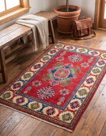2' 9 x 4' 1 Hand Knotted Kazak Rug