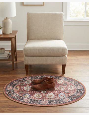2' x 3' 1 Washable Timeless Oval Rug