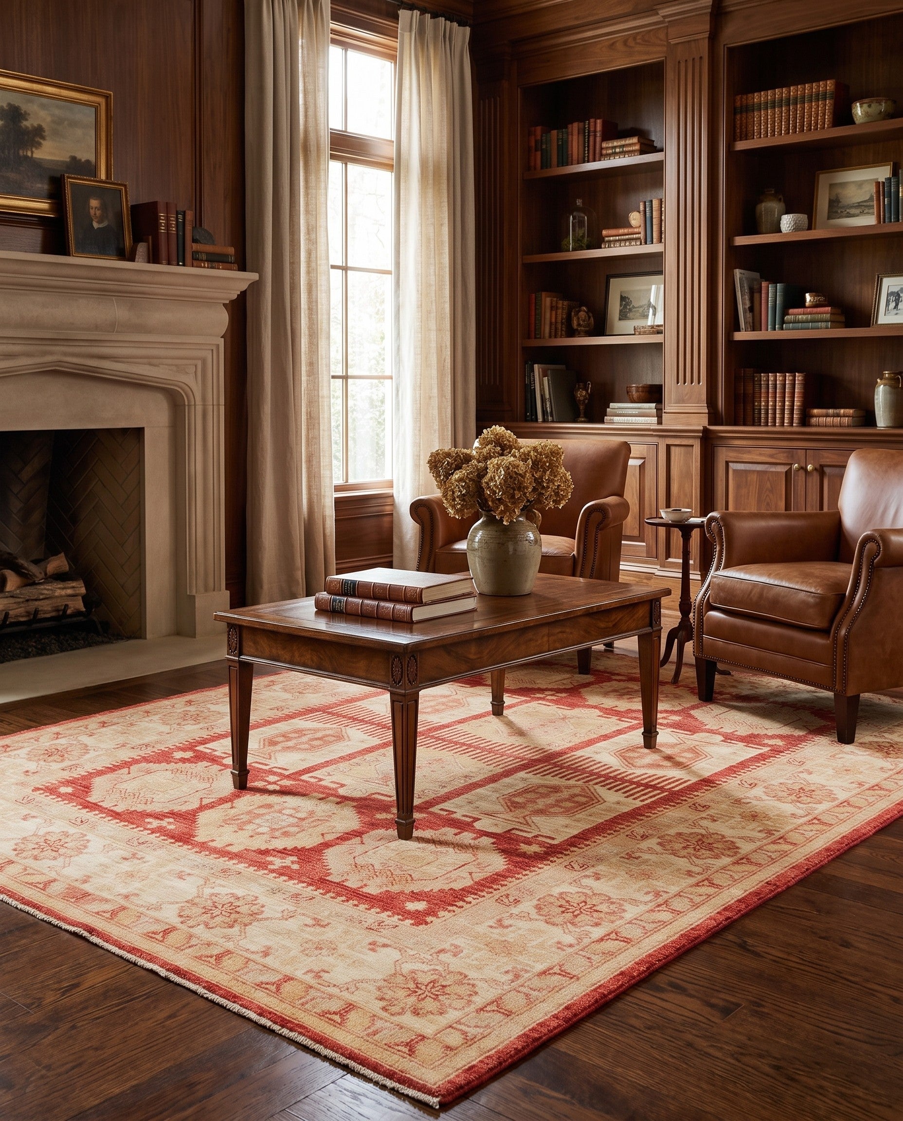 5' 9 x 7' 11 Hand Knotted Ziegler Rug