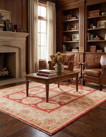 5' 9 x 7' 11 Hand Knotted Ziegler Rug