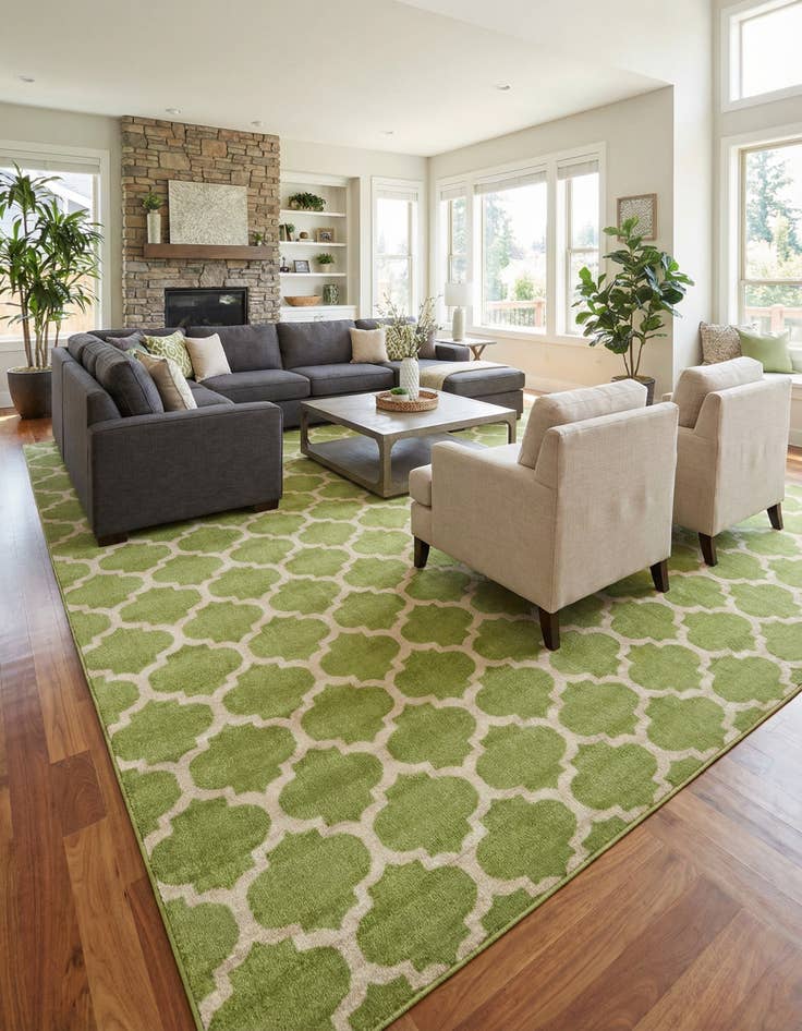 Detail image of 10' 8 x 16' 5 Trellis Rug