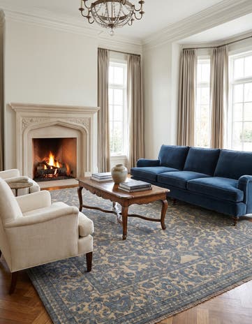 8' x 10' 10 Hand Knotted Ziegler Rug