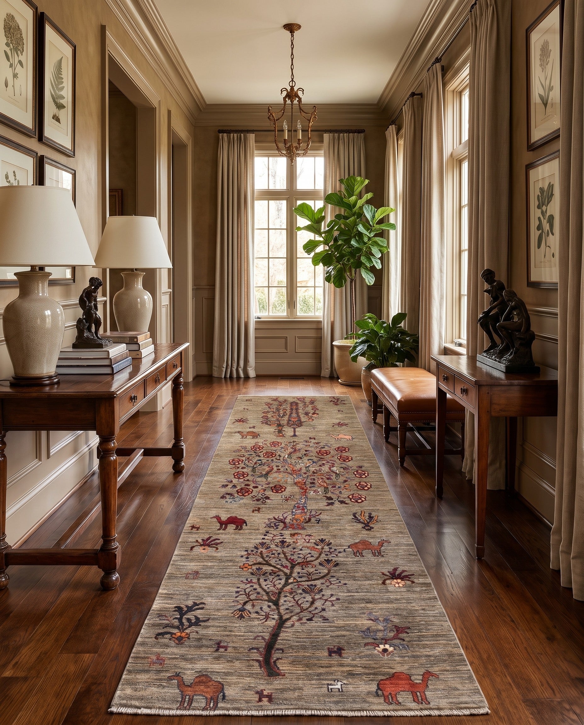 2' 8 x 8' 2 Hand Knotted Ariana Ziegler Runner Rug
