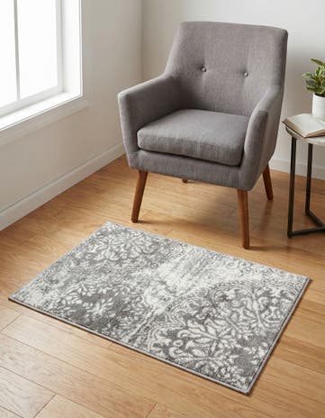 Light Gray Monte Carlo Rug