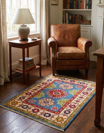 2' 1 x 3' Hand Knotted Kazak Rug