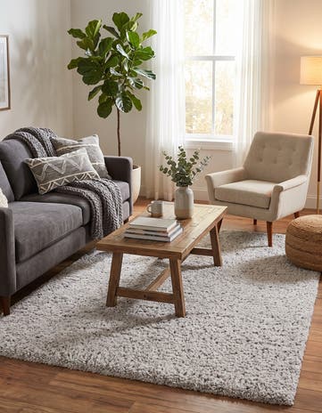 Ash Infinity Shag Rug