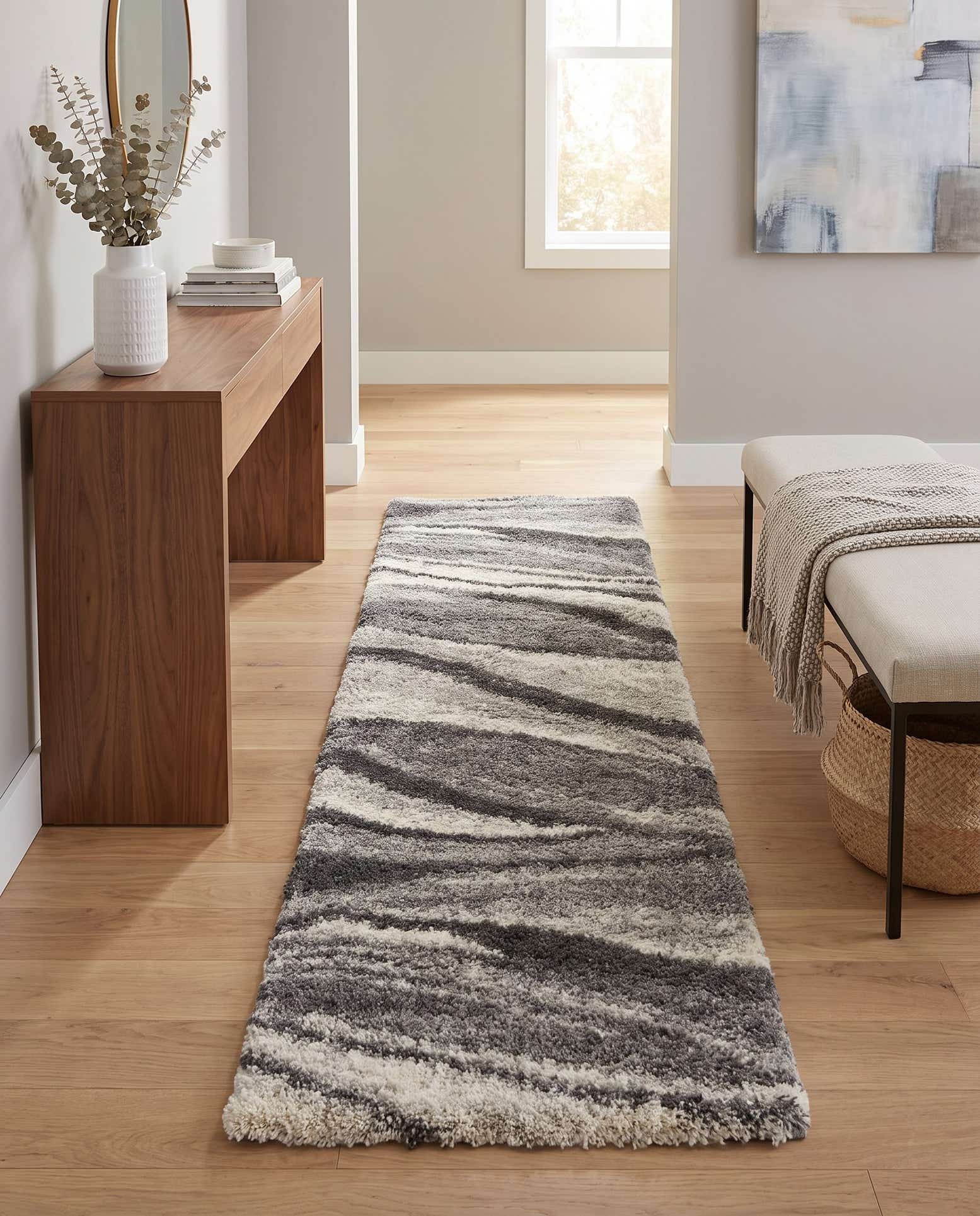 80cm x 245cm Soft Touch Shag Läufer Teppich