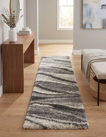 2' 7 x 8' Soft Touch Shag Runner Rug
