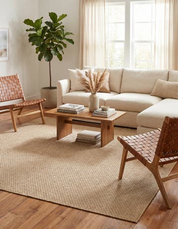 Natural Dunes Square Rug
