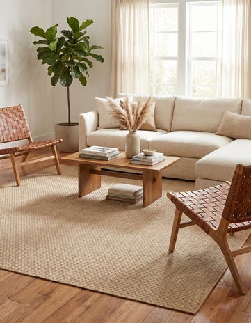 Natural Dunes Square Rug
