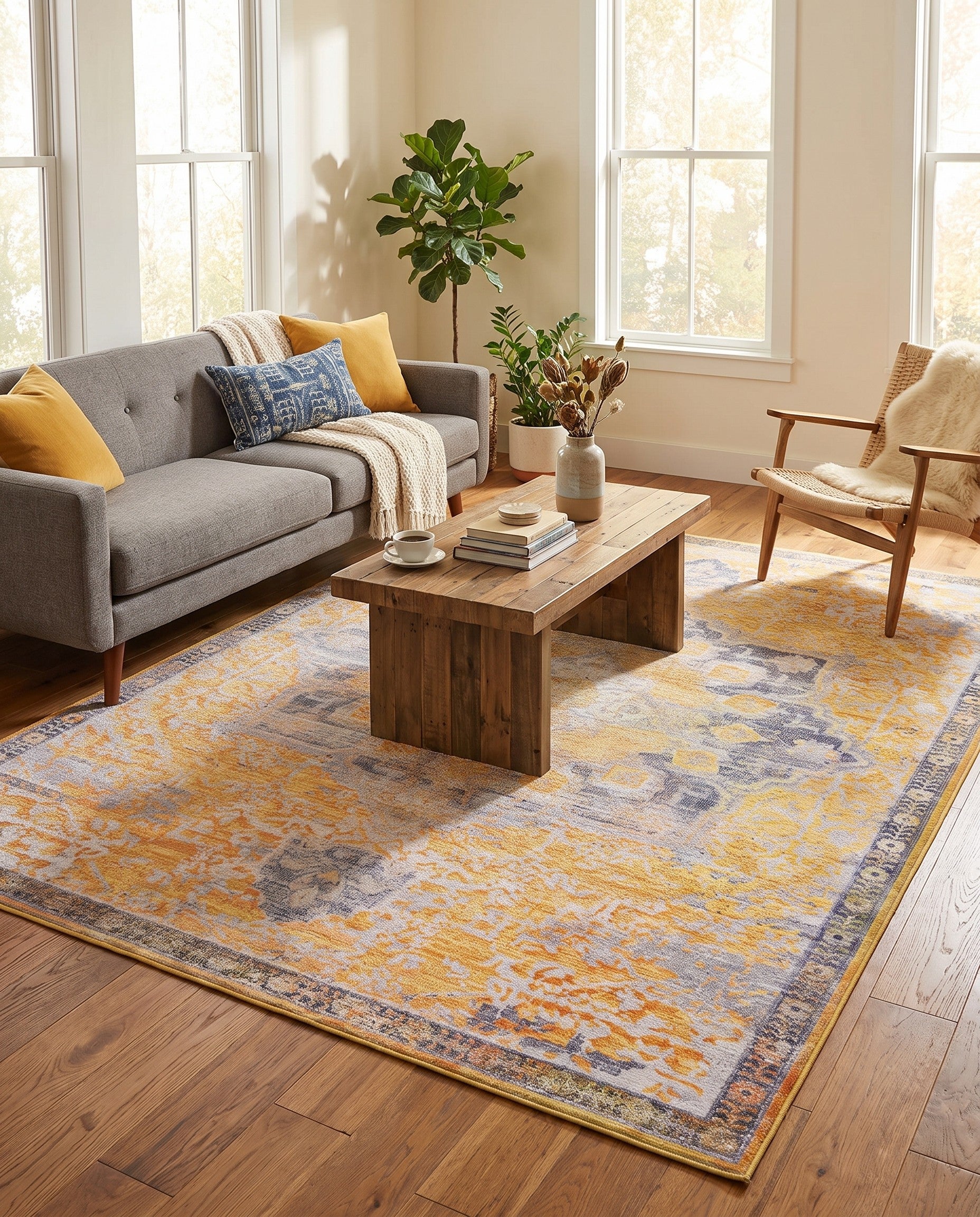7' 3 x 10' Washable Francesca Rug