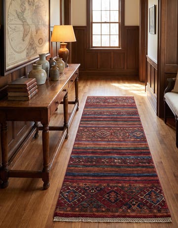 2' 1 x 6' Hand Knotted Kazak Runner Rug