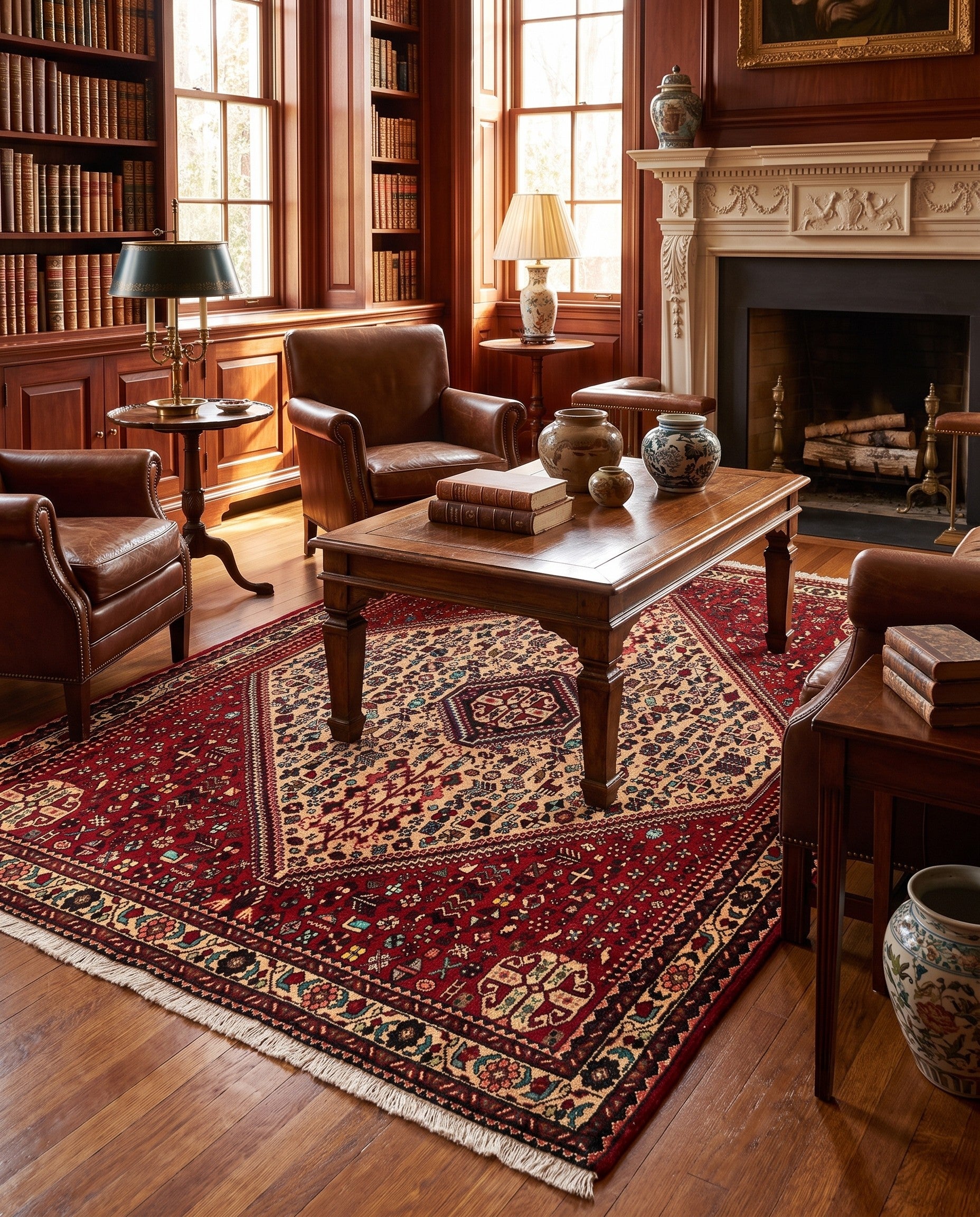4' 9 x 6' 4 Abadeh Rug