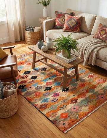 3' 2 x 4' 10 Hand Knotted Balouch Wool Rug