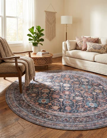 7' 10 x 7' 10 Yara Round Rug