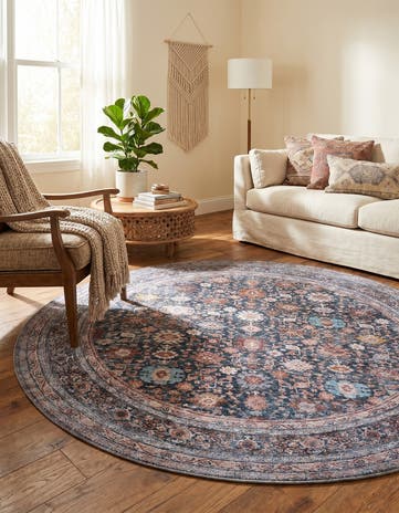 7' 10 x 7' 10 Yara Round Rug