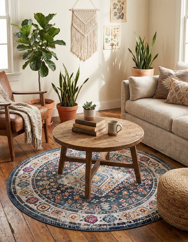 3' 7 x 3' 7 Budapest Round Rug