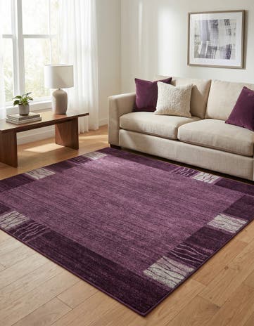 Violet Angelica Square Rug