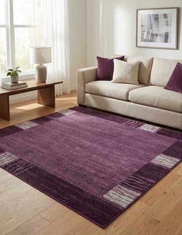 Violet Angelica Square Rug