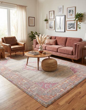 7' x 10' Washable Fleur Rug