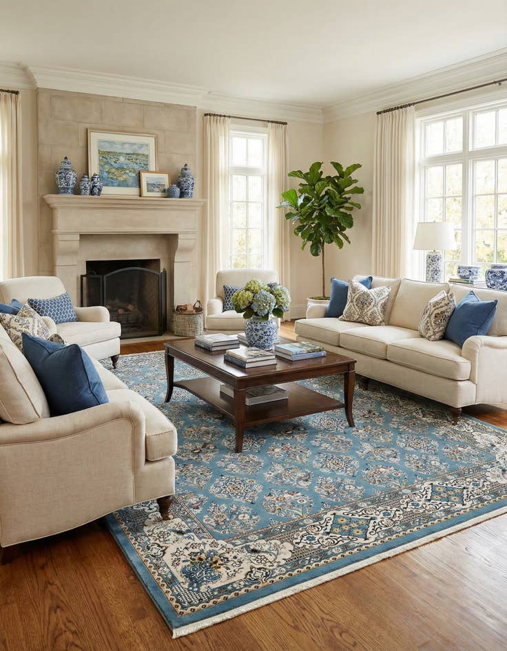 Detail image of 10' x 13' Nain Design Rug