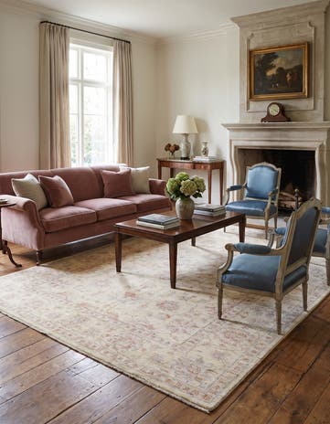 5' 9 x 8' 2 Hand Knotted Ziegler Rug