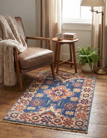 1' 11 x 3' 1 Hand Knotted Kazak Rug