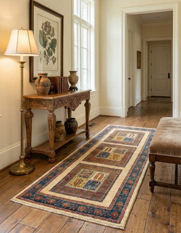 2' 9 x 6' 8 Kashkuli Wool Runner Rug