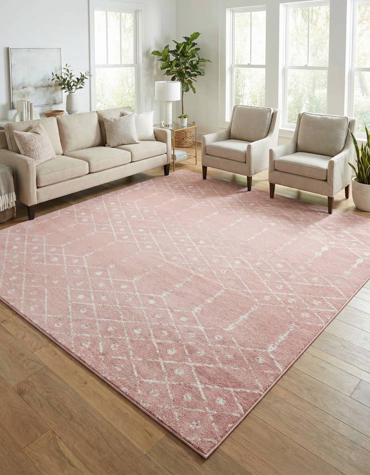 Detail image of 10' x 10' Paxon Trellis Square Rug