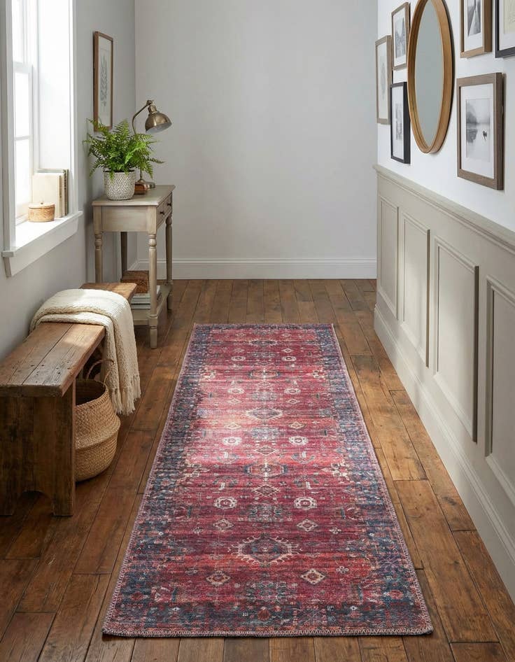 Detail image of 2' x 6' Washable Maahru Runner Rug