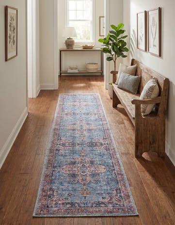 2' x 8' Washable Maahru Runner Rug