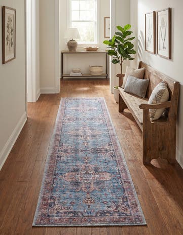 2' x 8' Washable Maahru Runner Rug