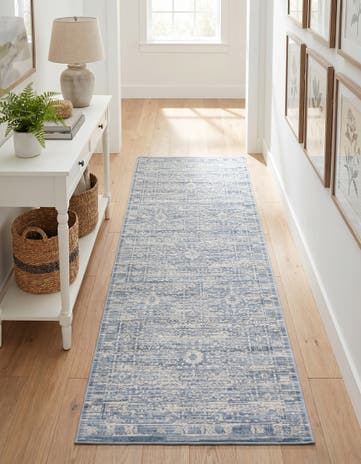 Blue Restoration Runner Rug