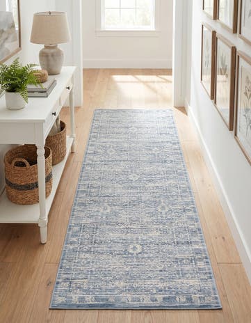 Blue Restoration Runner Rug