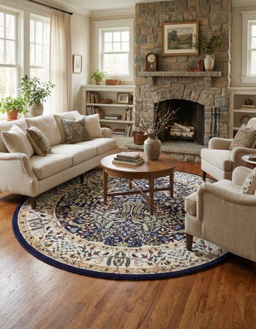 10' x 10' Nain Design Round Rug