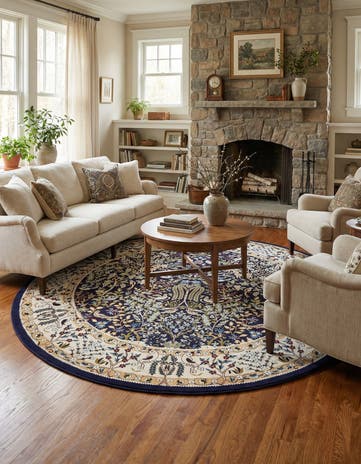 10' x 10' Nain Design Round Rug