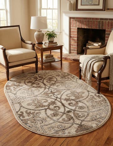 3' 3 x 5' 3 Nepal Oval Rug