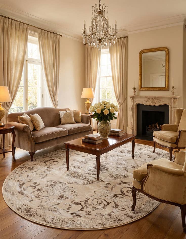 Detail image of 7' 10 x 10' Finsbury Oval Rug