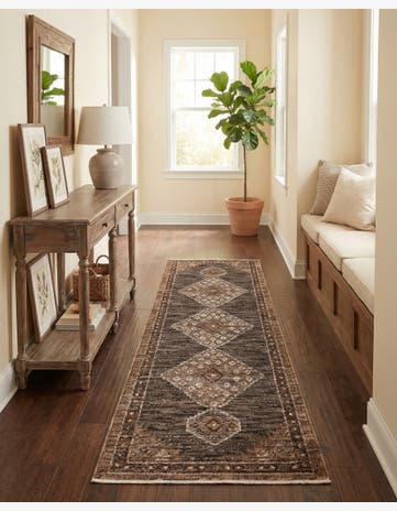 Gray Grand Tradition Runner Rug